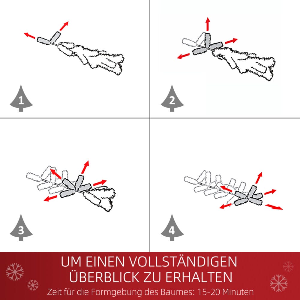Weihnachtsbaum 150cm Rosa Künstlicher Christbaum