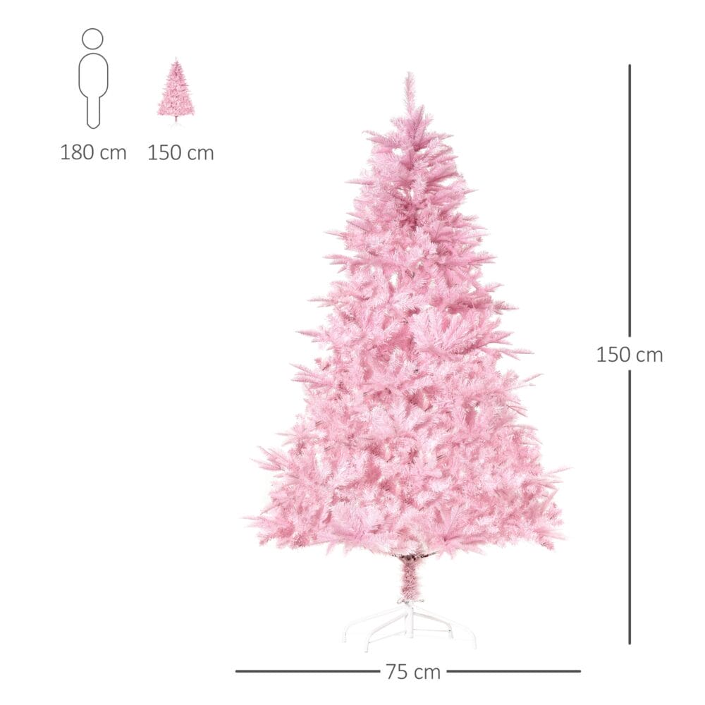 Weihnachtsbaum 150cm Rosa Künstlicher Christbaum