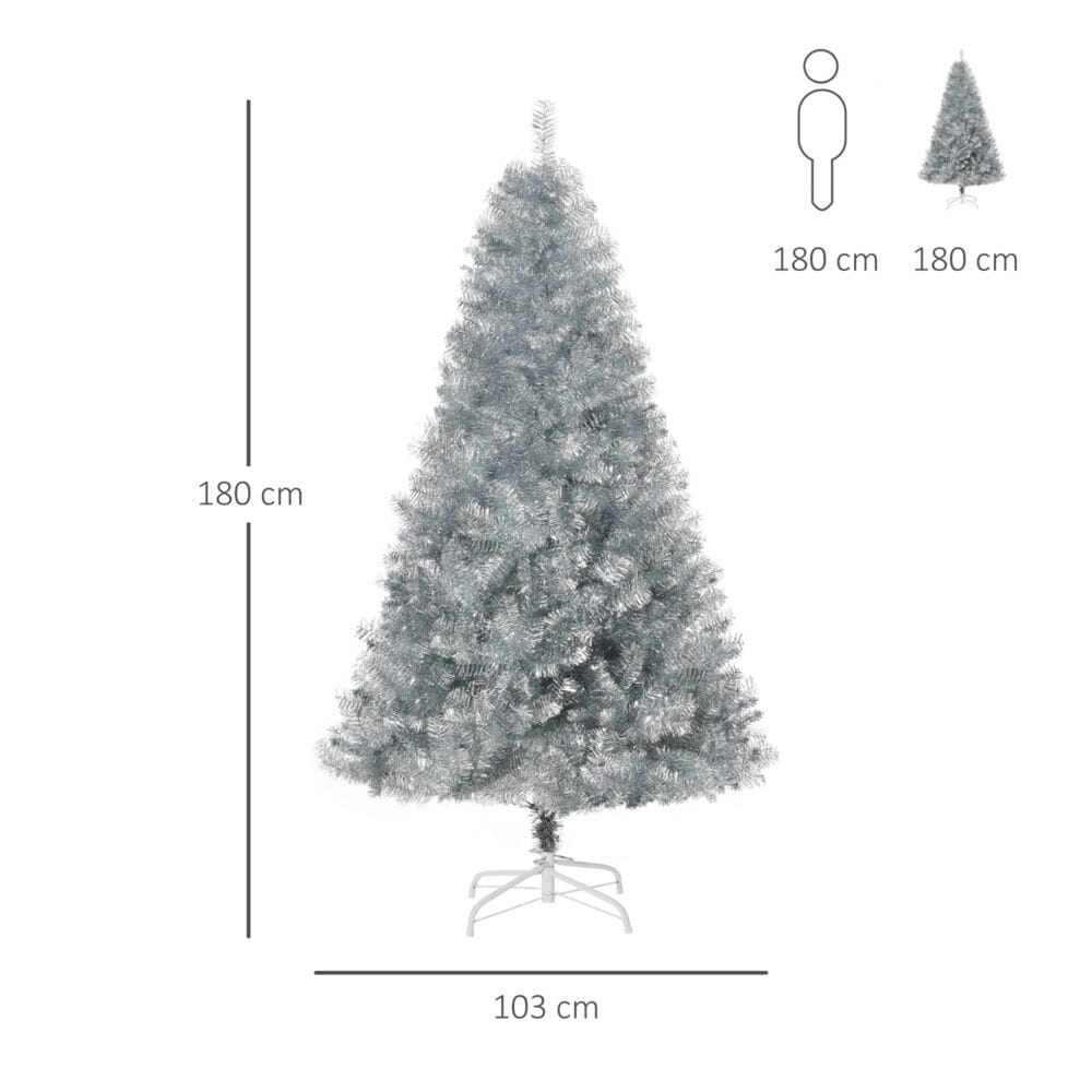 Weihnachtsbaum 180cm mit 1000 Spitzen Ø103x180cm