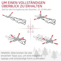 Weihnachtsbaum 180cm mit Kunstschnee weiss mit 523 Astspitzen