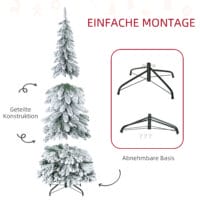 Weihnachtsbaum 180cm mit Kunstschnee weiss mit 523 Astspitzen