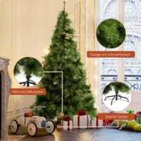 Weihnachtsbaum 2.1m 505 Äste mit Metallständer