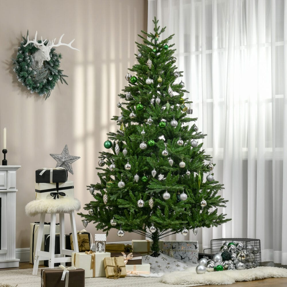 Weihnachtsbaum 210cm mit 2551 Spitzen mit Standfuss