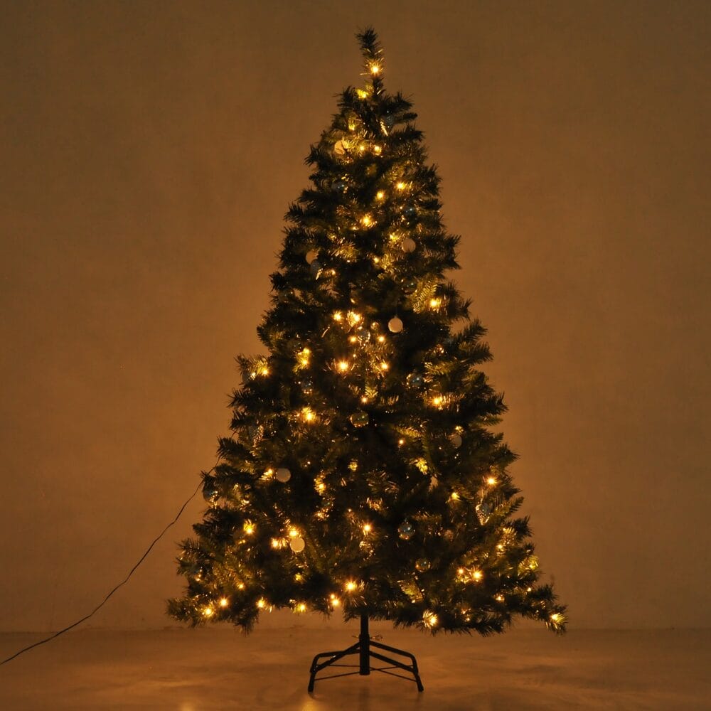 Weihnachtsbaum mit 220 LEDs 180cm künstlicher Christbaum