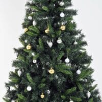 Weihnachtsbaum mit 220 LEDs 180cm künstlicher Christbaum