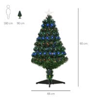 Weihnachtsbaum mit 90 LEDs Tannenbaum 90cm