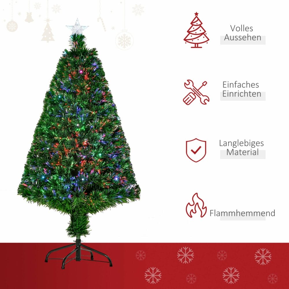 Weihnachtsbaum mit Licht Künstlicher Tannenbaum 120cm