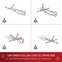 Weihnachtsbaum mit Licht Künstlicher Tannenbaum 120cm