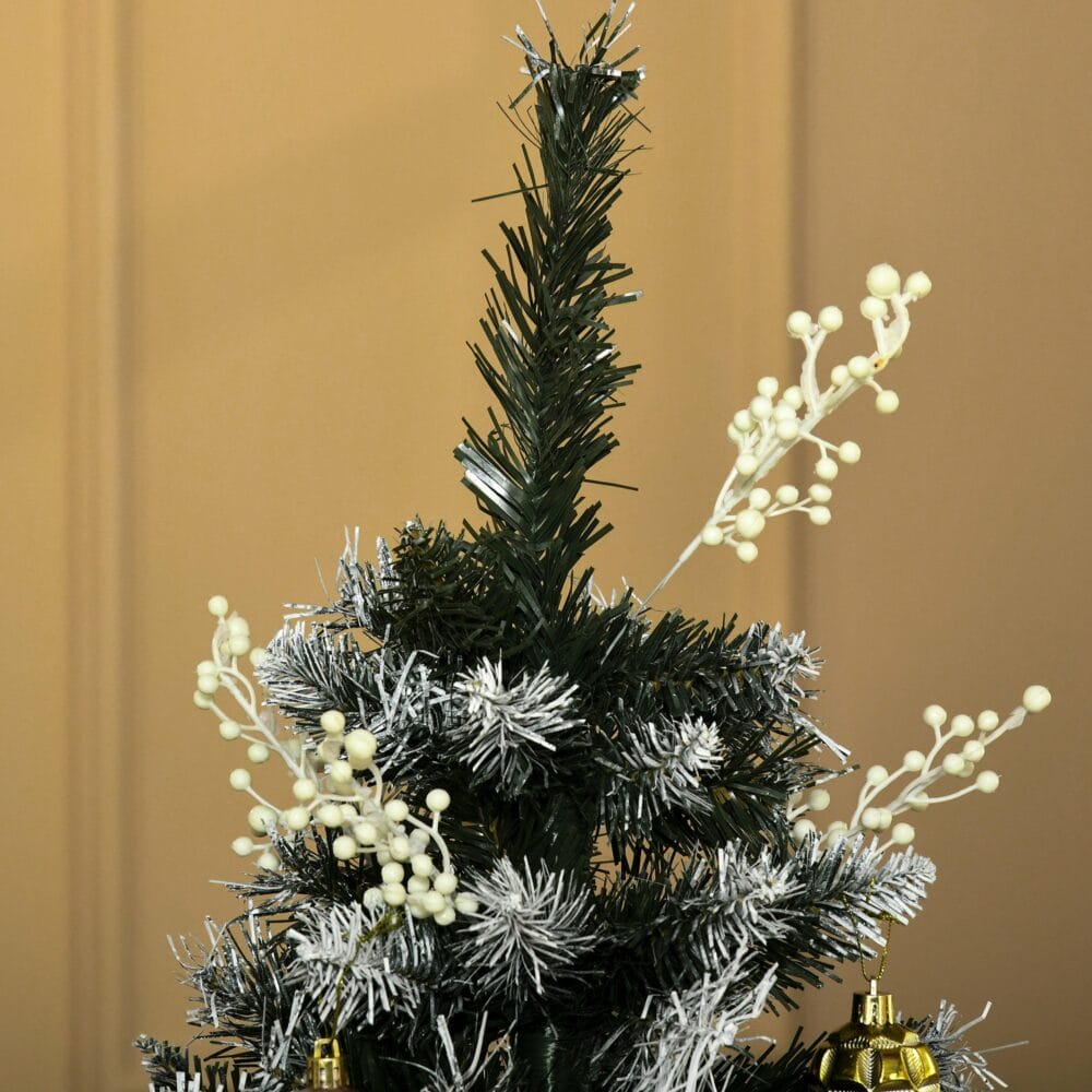 Weihnachtsbaum mit Schnee Dunkelgrün 150cm