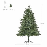 Weihnachtsbaum üppig 150cm 444 Spitzen