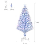 Weihnachtsbaum weiss mit Licht 120cm Tannenbaum