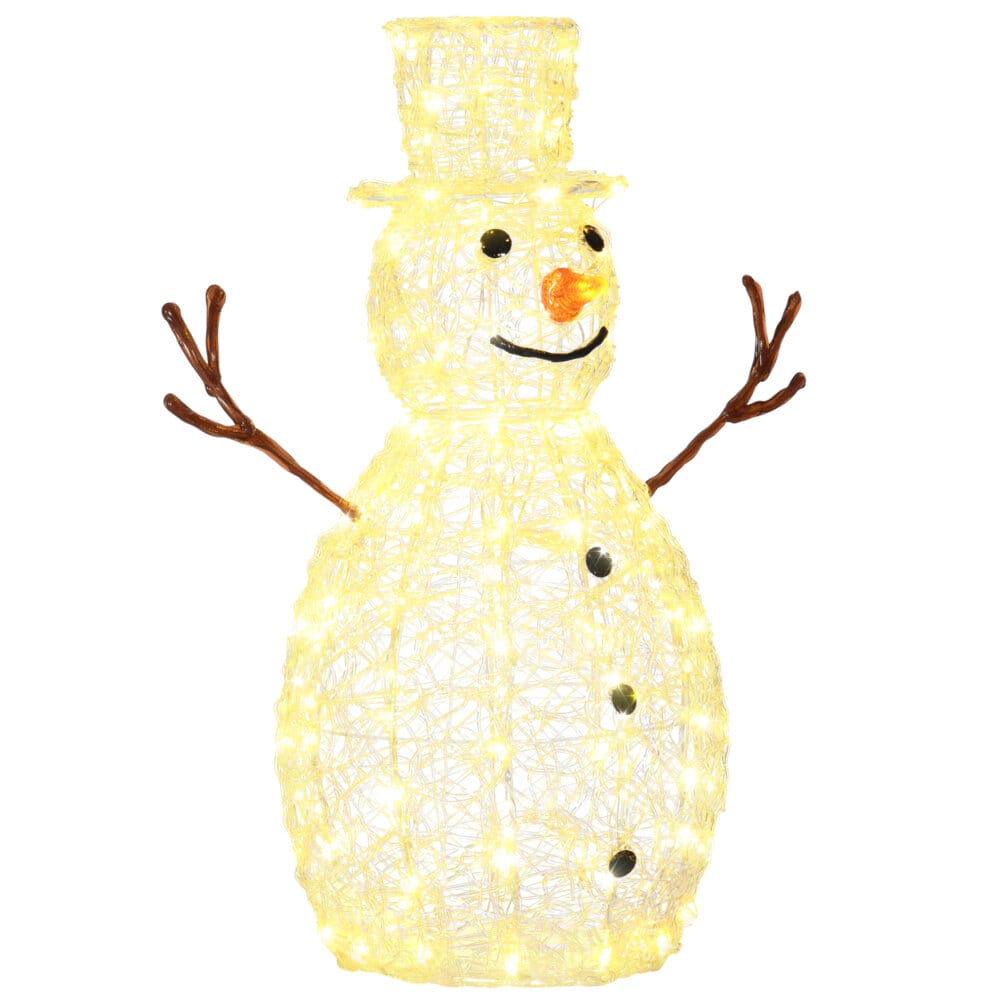 Weihnachtsbeleuchtung Schneemann mit 100 LEDs 90cm