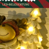 Weihnachtsdekoration Rentier Dreirad 44cm LED In- und Outdoor