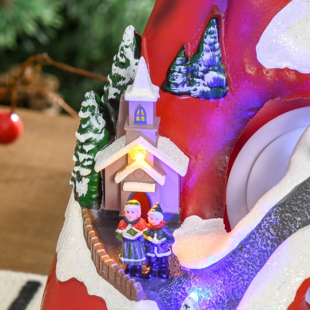 Weihnachtsdorf Weihnachtsdekoration mit LED und Musik Weihnachtsstadt
