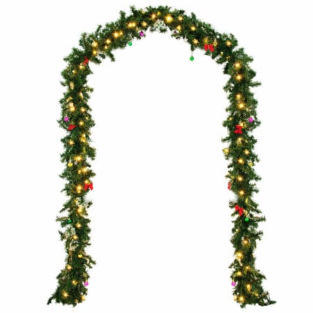 Weihnachtsgirlande mit Deko Lichterkette 5m 80 x LED