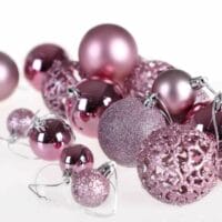 Weihnachtskugeln Christbaumkugeln 100 Stk. Rosa