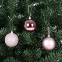 Weihnachtskugeln Christbaumkugeln 100 Stk. Rosa