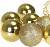 Weihnachtskugeln Christbaumkugeln 102 Stk. Gold