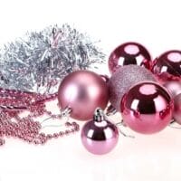 Weihnachtskugeln Christbaumkugeln 77 Stk. Rosa