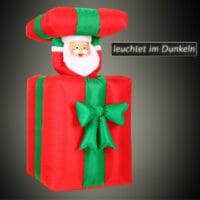 Weihnachtsmann aufblasbar 152cm im Geschenk