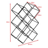 Weinregal Apremont für 8 Flaschen Metall Schwarz