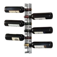 Weinregal Pfalz 55x5x7cm für 6 Flaschen Edelstahl