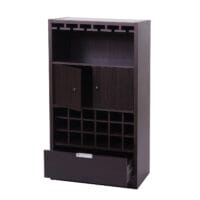 Weinregal Weinschrank Hausbar 120x62x35cm Espresso-Braun