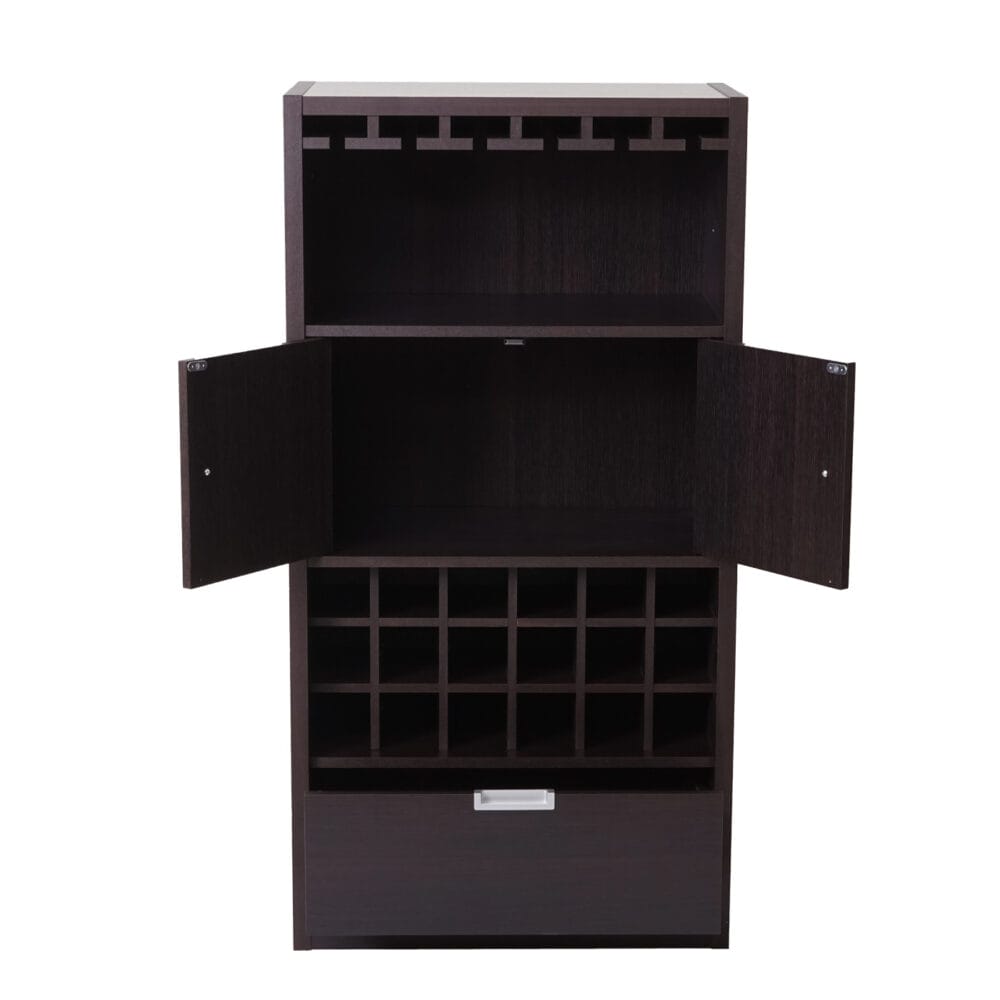 Weinregal Weinschrank Hausbar 120x62x35cm Espresso-Braun