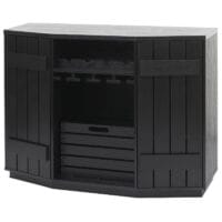 Weinschrank Weinregal Vintage Bar FSC-zertifiziert 89x120x40cm schwarz