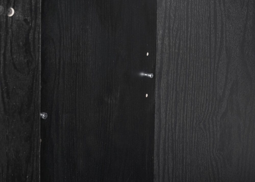 Weinschrank Weinregal Vintage Bar FSC-zertifiziert 89x120x40cm schwarz