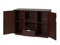 Weinschrank Weinregal Vintage Bar FSC-zertifiziert 90x120x40cm Walnuss