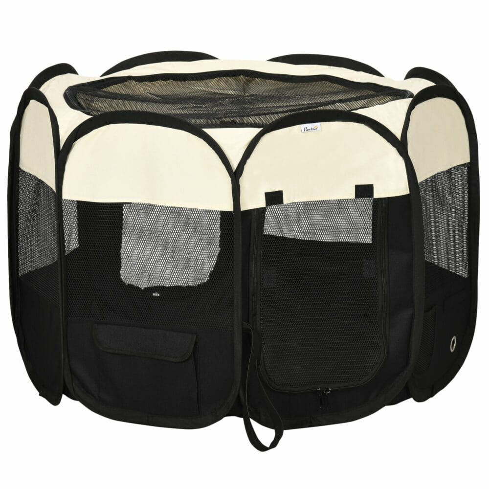 Welpenlaufstall Faltbarer Welpenauslauf Freigehege 92x92x58cm