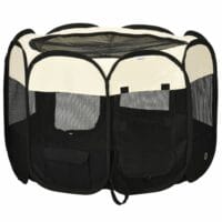 Welpenlaufstall Faltbarer Welpenauslauf Freigehege 92x92x58cm