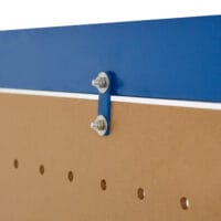 Werkbank Berching Stahlgestell 120x60x150cm Blau
