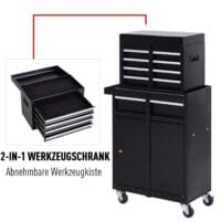 Werkzeugwagen Werkzeugschrank 5 Schubladen und Stauraum