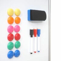 Whiteboard Magnettafel mobil rollbar inkl. Zubehör ~ 150x100cm