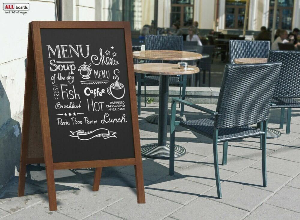 XL Kundenstopper Werbetafel 100x60cm  Kreidetafel