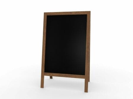 XL Kundenstopper Werbetafel 118x61cm  Kreidetafel