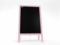 XL Kundenstopper Werbetafel 118x61cm  Kreidetafel Rosa