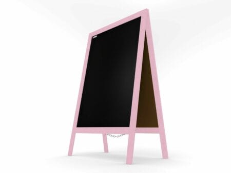 XL Kundenstopper Werbetafel 118x61cm  Kreidetafel Rosa