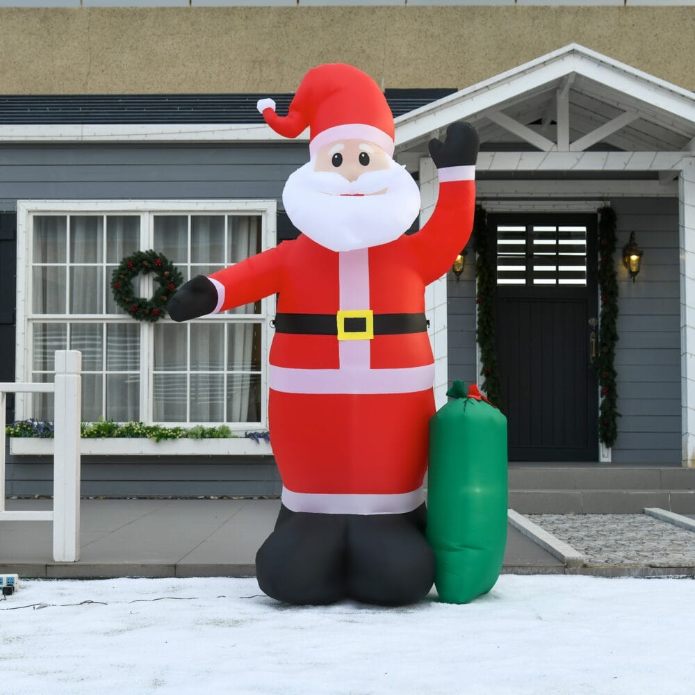 XXL 240cm Aufblasbarer LED-Weihnachtsmann Stehend