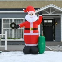 XXL 240cm Aufblasbarer LED-Weihnachtsmann Stehend