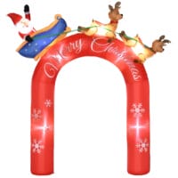 XXL Aufblasbarer Torbogen 270cm mit Weihnachtsmann LED