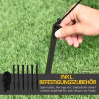 XXL Aufblasbarer Torbogen 270cm mit Weihnachtsmann LED