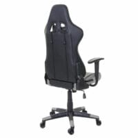 XXL Bürostuhl Racer Gamingstuhl 150kg belastbar - schwarz grau