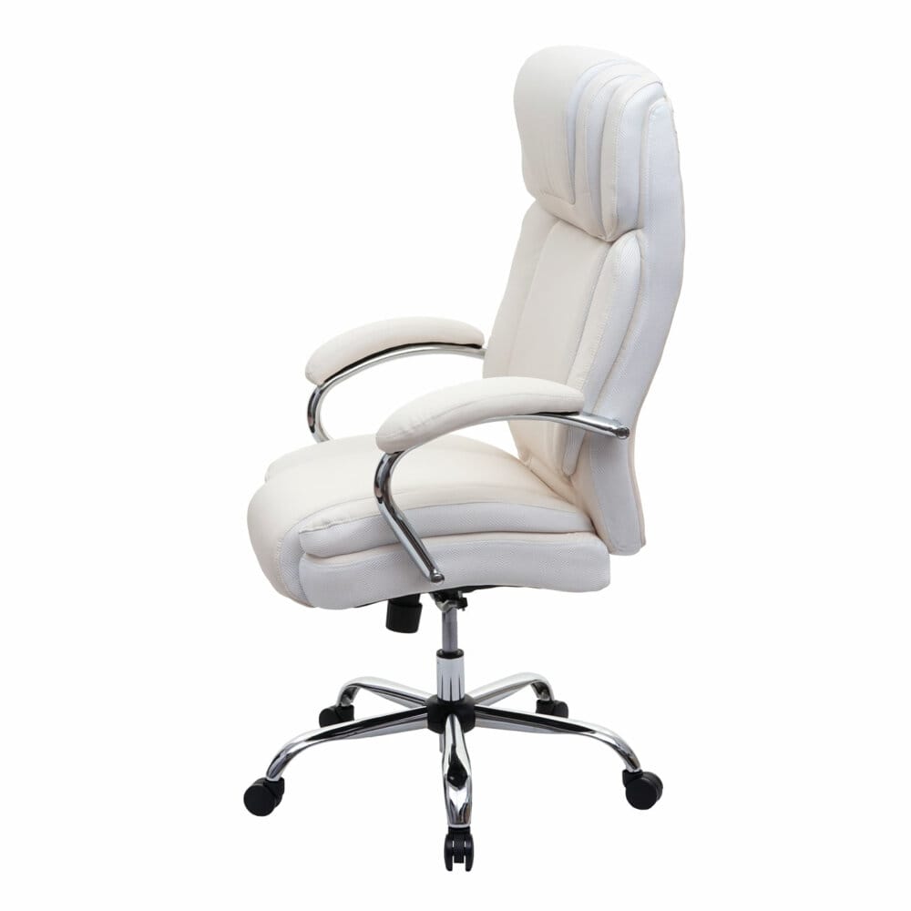 XXL Bürostuhl STRONG 220kg belastbar mit Federkern creme-beige