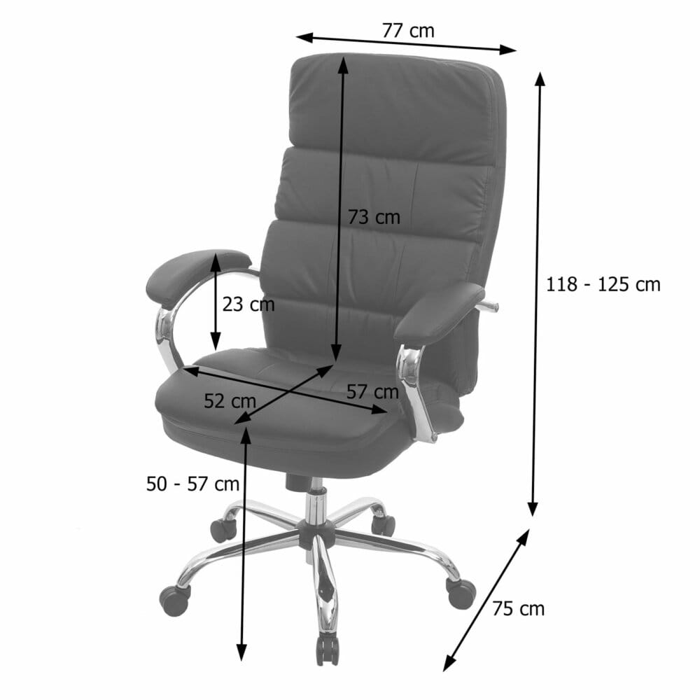 XXL Bürostuhl STRONG 220kg belastbar mit Federkern creme-beige