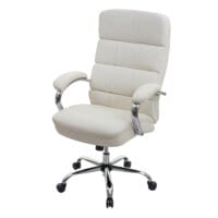 XXL Bürostuhl STRONG 220kg belastbar mit Federkern creme-beige