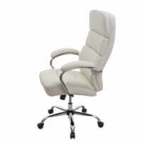 XXL Bürostuhl STRONG 220kg belastbar mit Federkern creme-beige