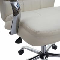 XXL Bürostuhl STRONG 220kg belastbar mit Federkern creme-beige
